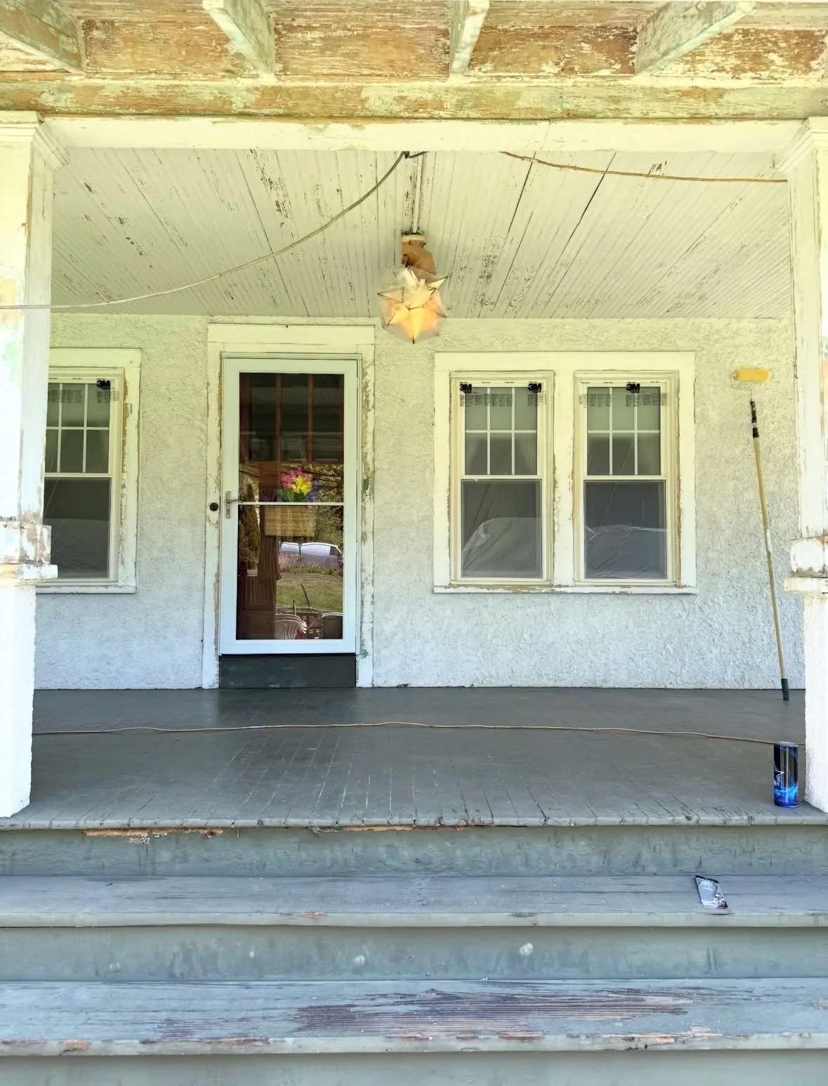 Before — Front porch refinished