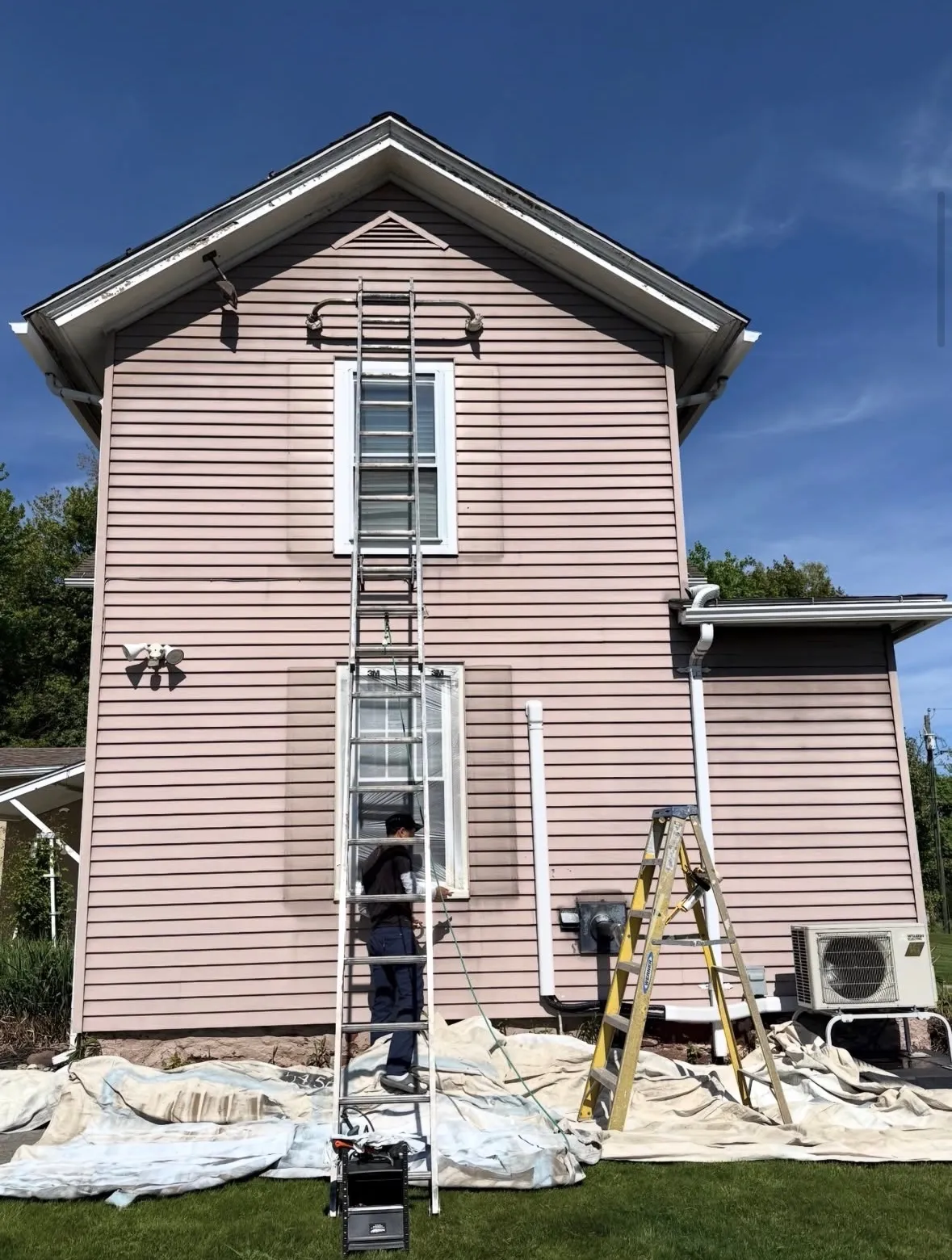 Before — Home siding repainted
